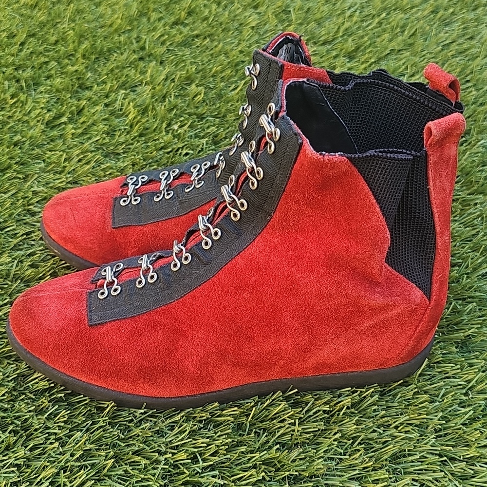 GIO GIO Red and Black Women's Sneakers